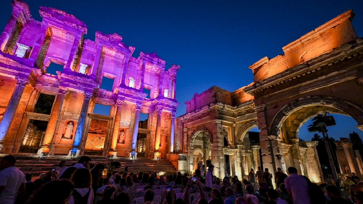 Visiting Ephesus at Night